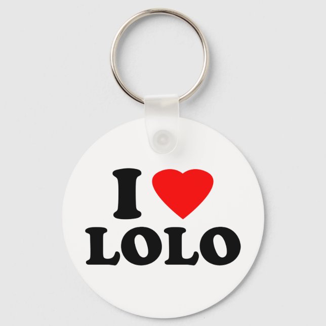 Porte-clés I Love Lolo (Recto)