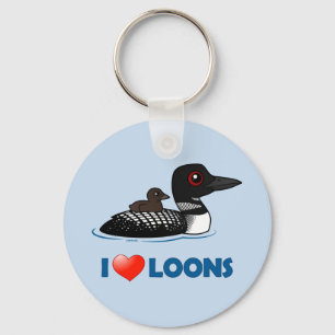 Porte-clés I Love Loons