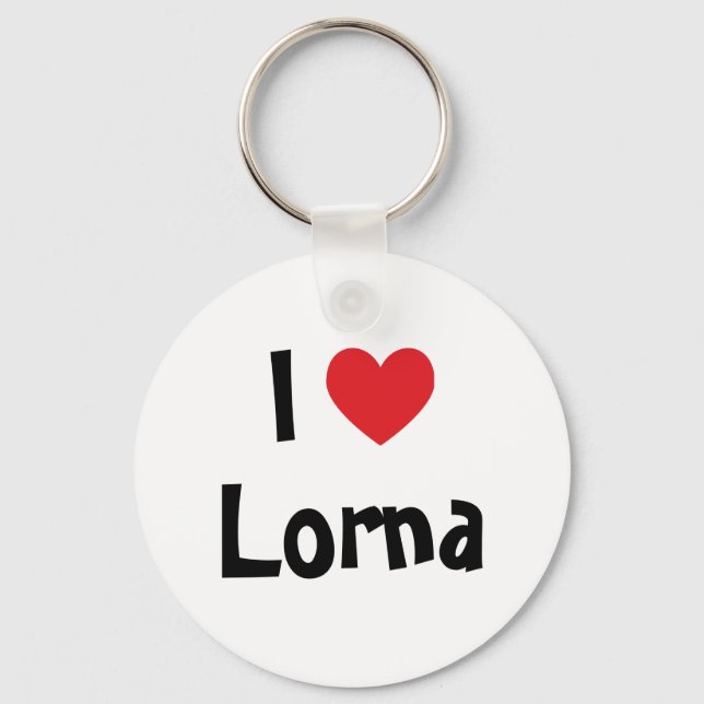 Porte-clés I Love Lorna (Recto)