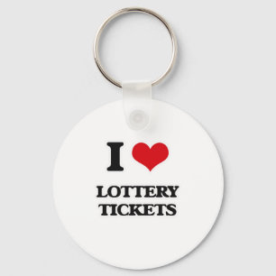 Porte-clés I Love Lottery Tickets