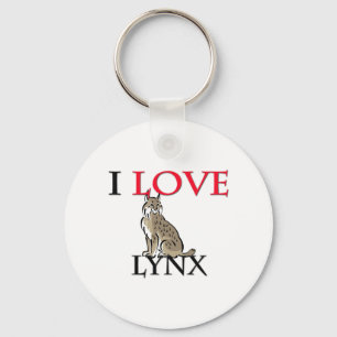 Porte-clés I Love Lynx