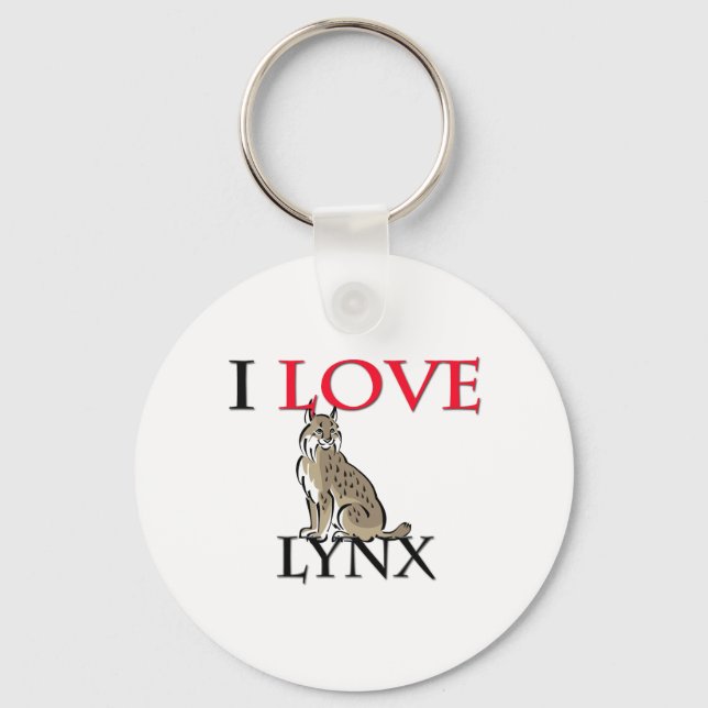 Porte-clés I Love Lynx (Recto)