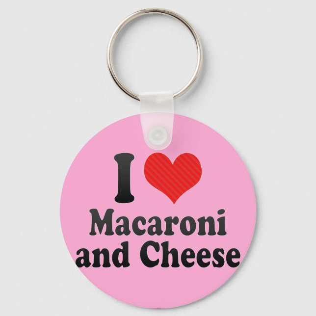 Porte-clés I Love Macaroni+and Cheese (Recto)