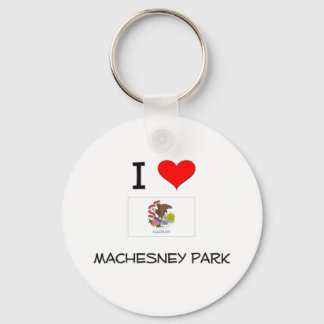 Porte-clés I Love MACHESNEY PARK Illinois