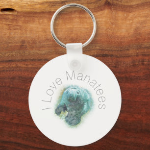 Porte-clés I Love Manatees Porte - clé