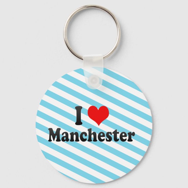 Porte-clés I Love Manchester, Royaume-Uni (Recto)