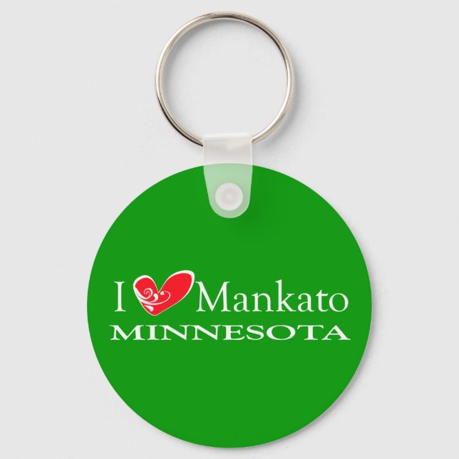 Porte-clés I Love Mankato Minnesota (Recto)