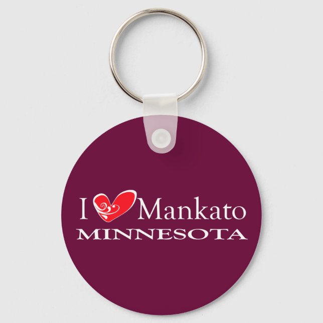 Porte-clés I Love Mankato Minnesota (Recto)