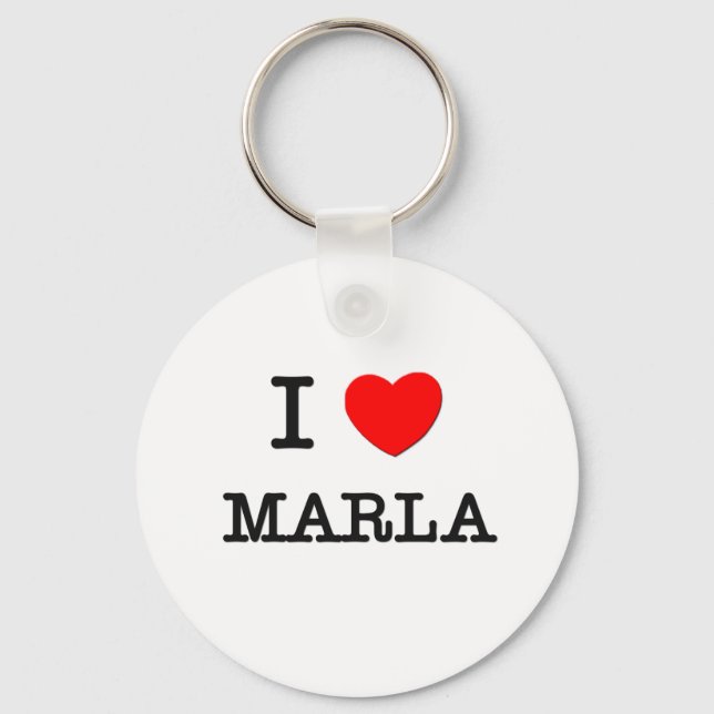 Porte-clés I Love Marla (Recto)