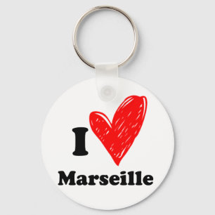 Porte-clés I love Marseille