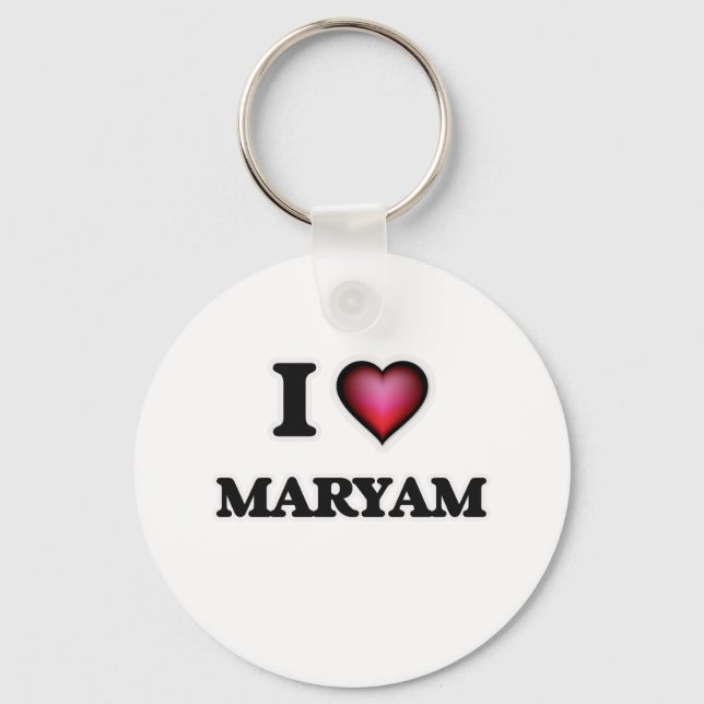 Porte-clés I Love Maryam (Recto)