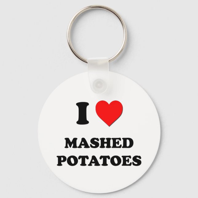 Porte-clés I Love Mashed Potatoes ( Nourriture ) (Recto)