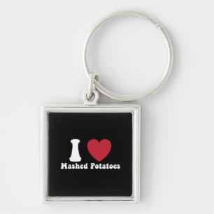 Porte-clés I Love Mashed Potatoes Thanksgiving Diner Cadeau