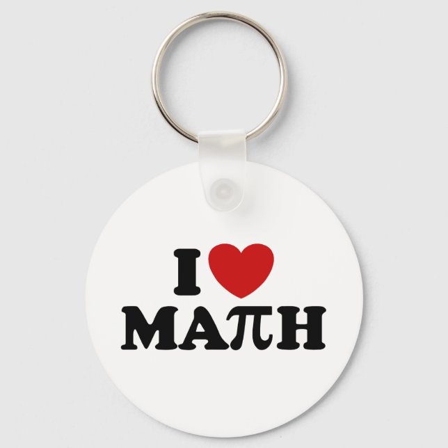 Porte-clés I Love Math (Recto)