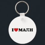 Porte-clés I Love Math<br><div class="desc">I Heart Math Pi</div>