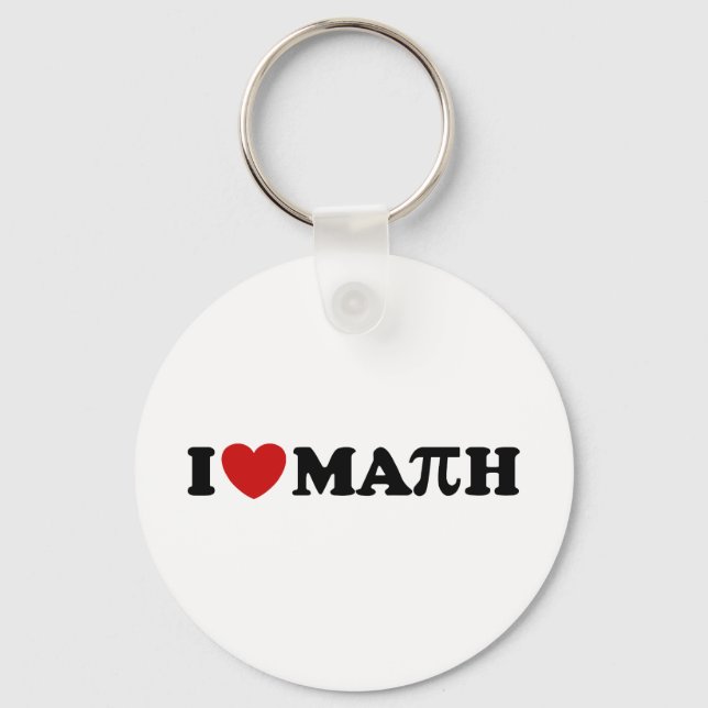 Porte-clés I Love Math (Recto)