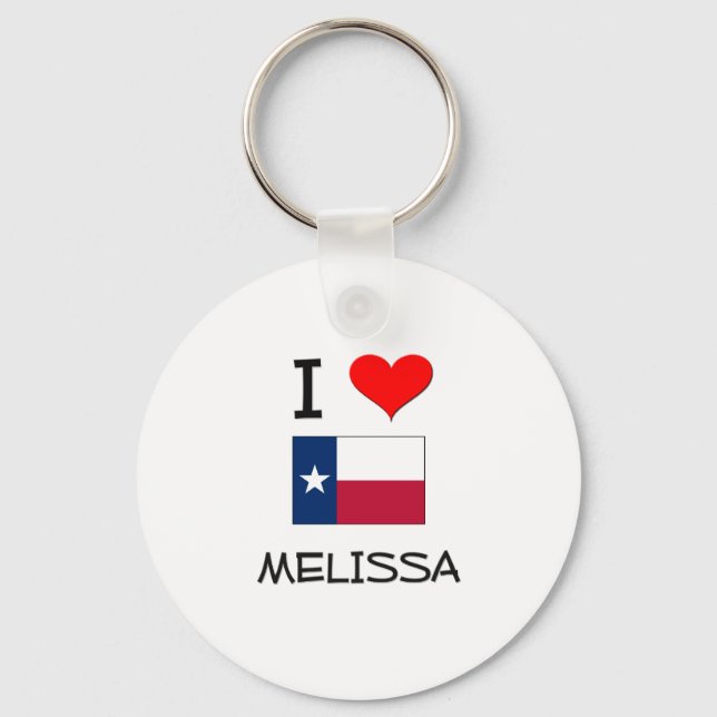 Porte-clés I Love Melissa Texas (Recto)