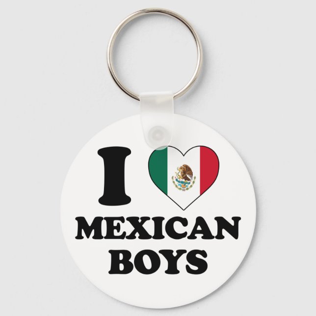 Porte-clés I love Mexicain boys (Recto)