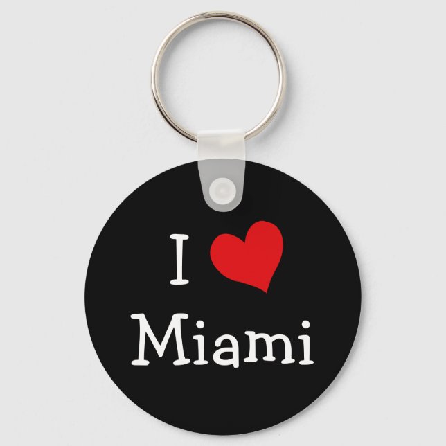 Porte-clés I Love Miami (Recto)