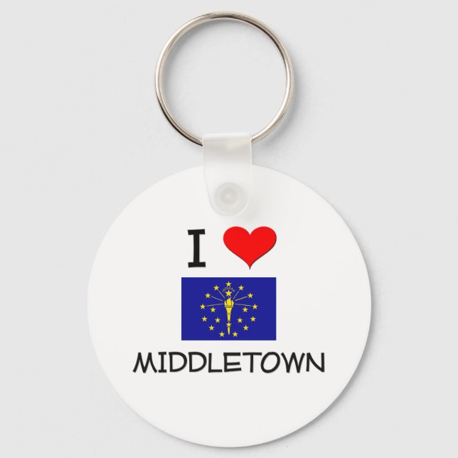 Porte-clés I Love MIDDLETOWN Indiana (Recto)