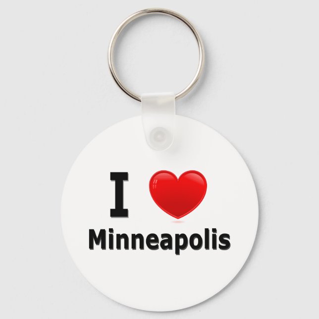 Porte-clés I Love Minneapolis (Recto)