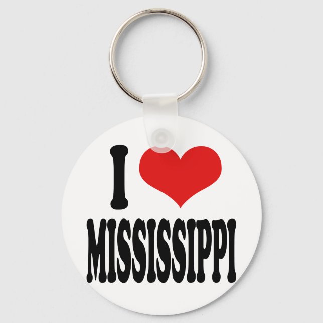 Porte-clés I Love Mississippi (Recto)
