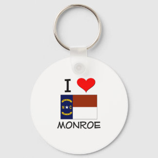 Porte-clés I Love Monroe Caroline du Nord