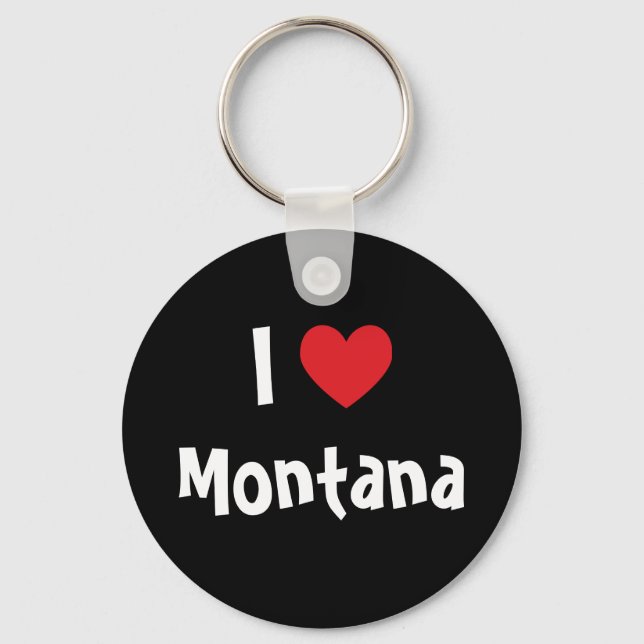 Porte-clés I Love Montana (Recto)