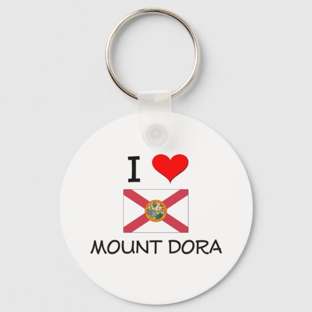 Porte-clés I Love MOUNT DORA Florida (Recto)