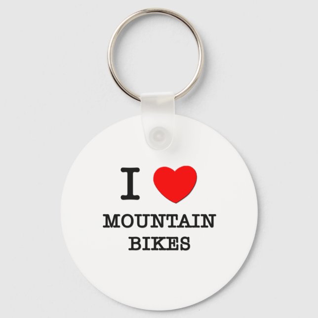 Porte-clés I Love Mountain Bikes (Recto)