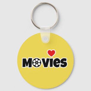 Porte-clés I love movies