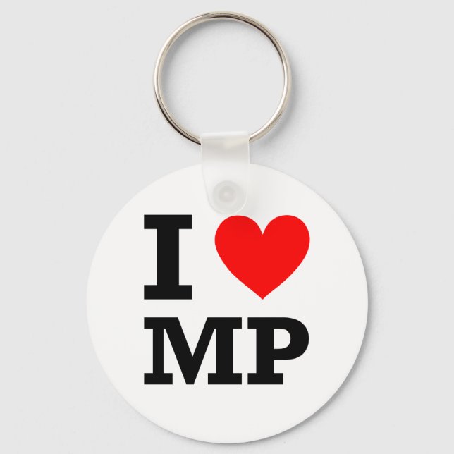 Porte-clés I Love MP Design (Recto)