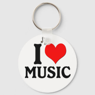 Porte-clés I Love Music Porte - clé