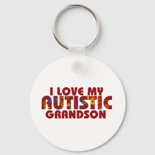 Porte-clés I Love my Autistic Grandson