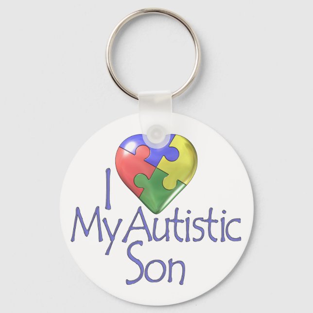 Porte-clés i Love My Autistic Son (Recto)