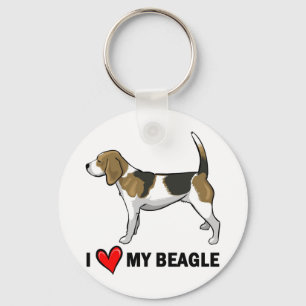 Porte-clés I Love My Beagle