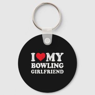 Porte-clés I Love My Bowling Girlfriend Funny Boyfriend Valen