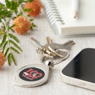 Porte-clés I Love My Boyfriend Photo personnalisée