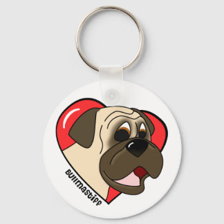 Porte-clés I Love my Bullmastiff Porte - clé (Dessin)