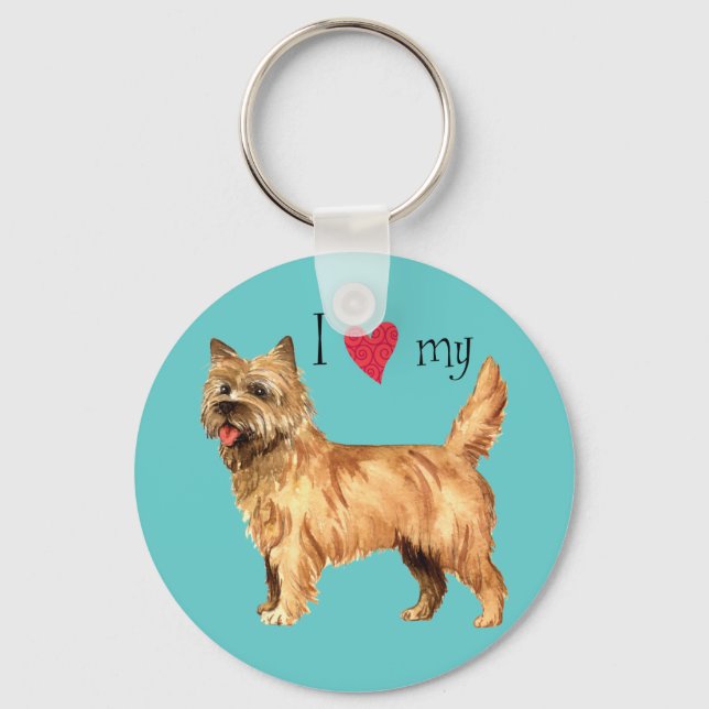 Porte-clés I Love my Cairn Terrier (Recto)