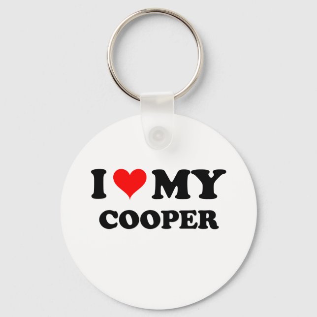 Porte-clés I Love My Cooper (Recto)