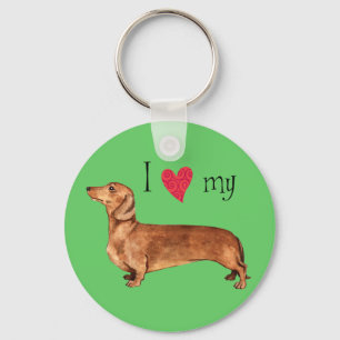 Porte-clés I Love my Dachshund