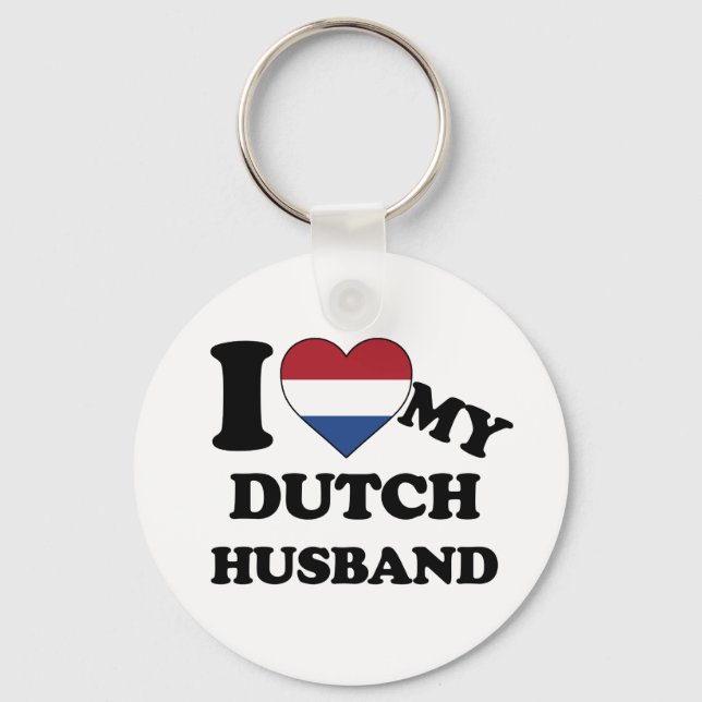 Porte-clés I love my Dutch Husband (Recto)