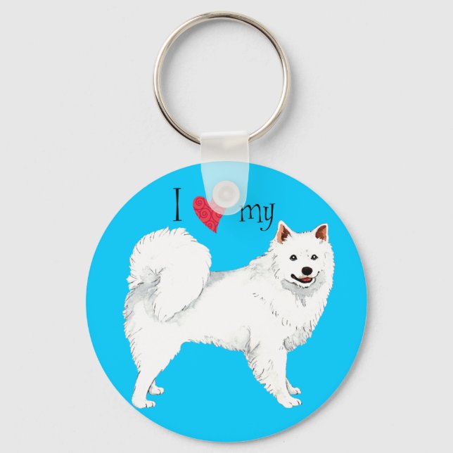 Porte-clés I love my Eskie (Recto)