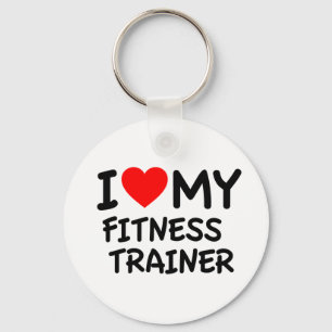 Porte-clés I love my fitness trainer