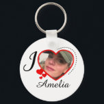 Porte-clés I Love My Girlfriend Custom Personalized<br><div class="desc">amour Ma petite amie Personnalisée Chemise Personnalisée Personnalisée J'aime Ma petite amie Personnalisée Chemise</div>