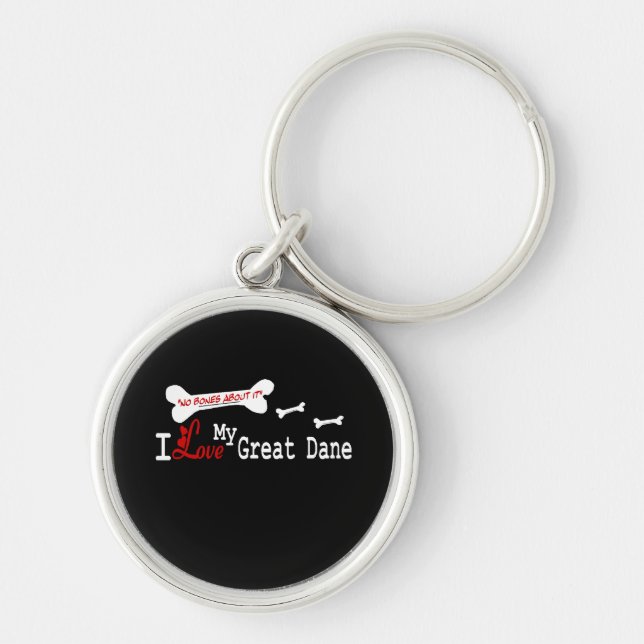 Porte-clés I Love My GREAT DANE (Devant)