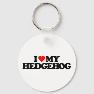 PORTE-CLÉS I LOVE MY HEDGEHOG