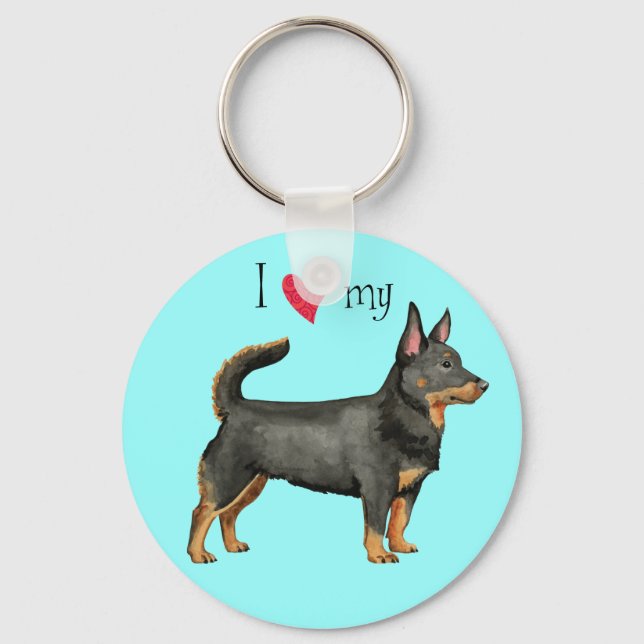 Porte-clés I Love my Lancashire Heeler (Recto)