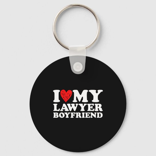 Porte-clés I Love My Lawyer Boyfriend Bf Valentines Day Women (Recto)